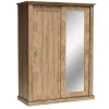 Zestawy Mebli Do Sypialni|Szafy Dwudrzwiowe>JARSTOL Szafa przesuwna z lustrem półki szuflady 146 cm ADRE