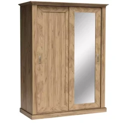 Zestawy Mebli Do Sypialni|Szafy Dwudrzwiowe>JARSTOL Szafa przesuwna z lustrem półki szuflady 146 cm ADRE