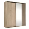 Szafy Dwudrzwiowe|Szafy Do Przedpokoju>JARSTOL Szafa przesuwna z lustrem i lamelami 199 cm CALIS