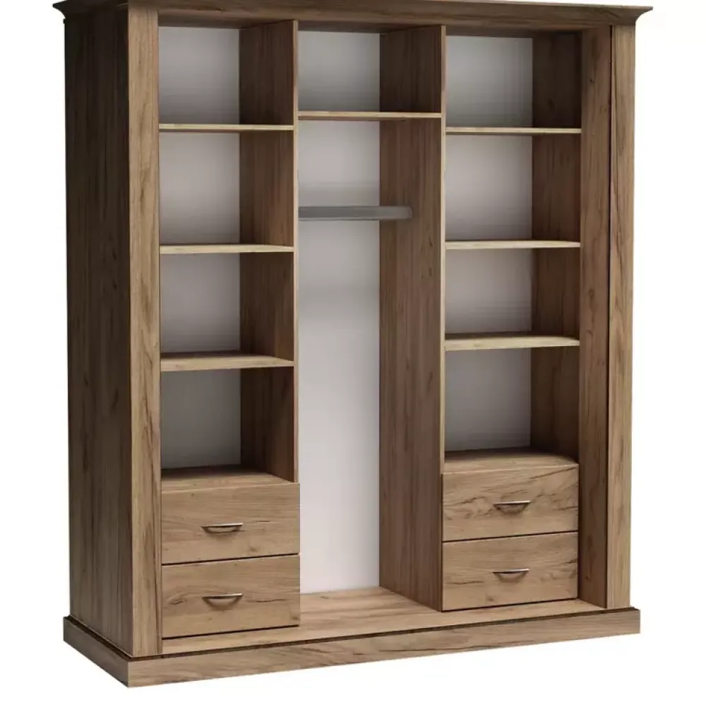 Zestawy Mebli Do Sypialni>JARSTOL Szafa przesuwna z lustrem i drążkiem na wieszaki ADRE