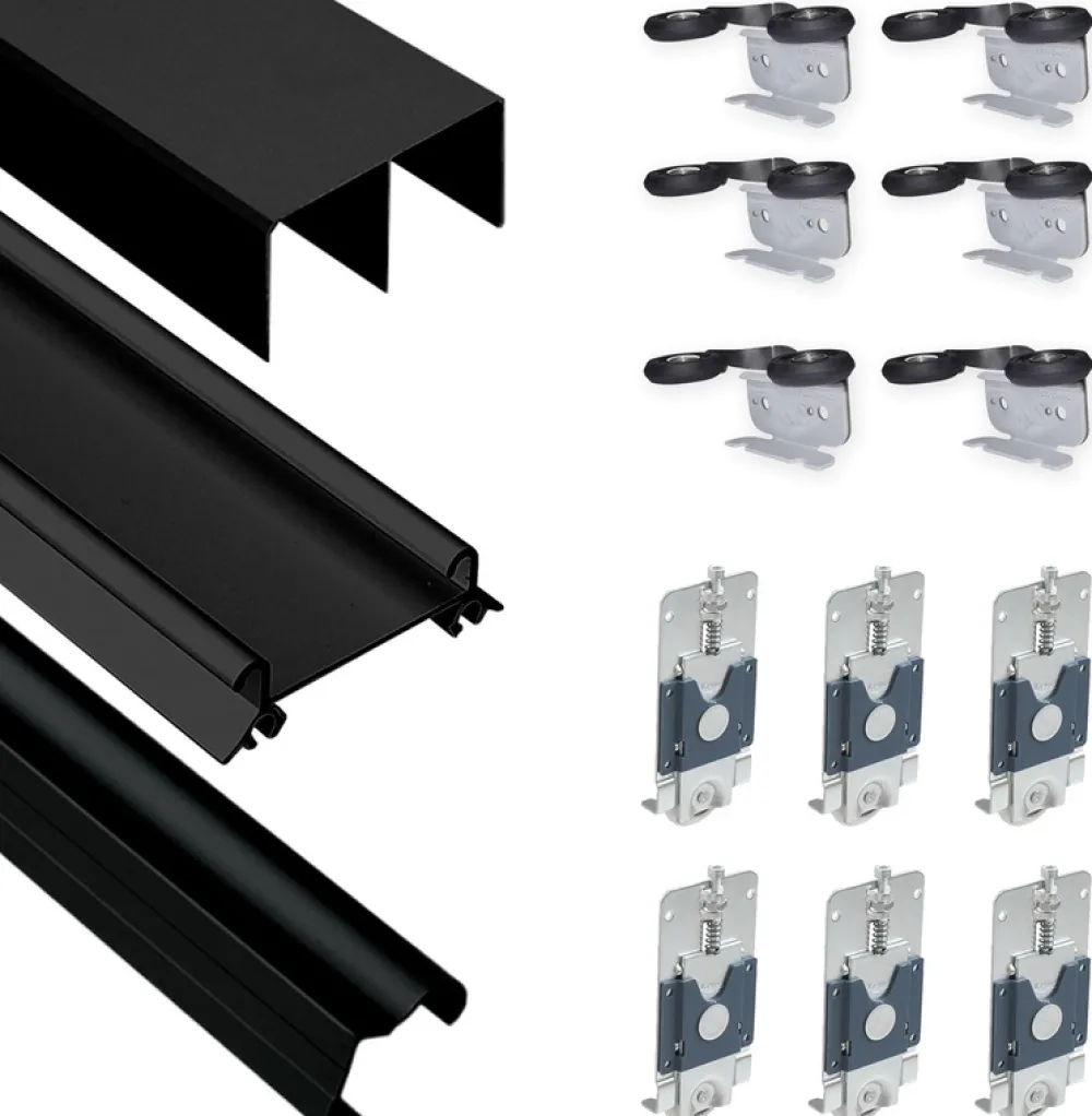 Zestawy Mebli Do Przedpokoju|Szafy Trzydrzwiowe>BROMARKT Szafa przesuwna z półkami 150 cm BEST dąb wotan