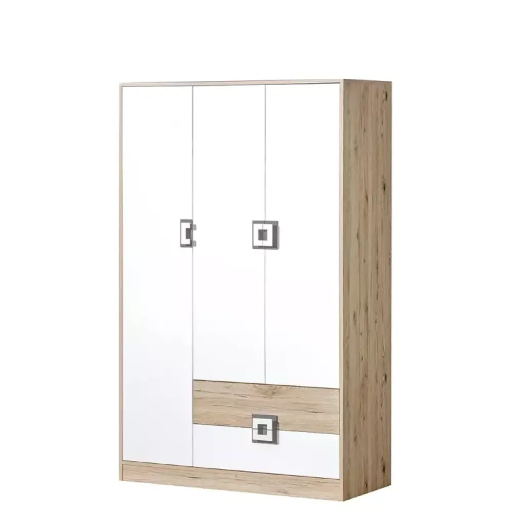 Meble Dla Dzieci|Meble Młodzieżowe>DOMEL Szafa trzydrzwiowa 120 cm Dąb NICO