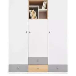 Zestawy Mebli Młodzieżowych|Szafy Trzydrzwiowe>MEBLAR Szafa trzydrzwiowa młodzieżowa PATHE