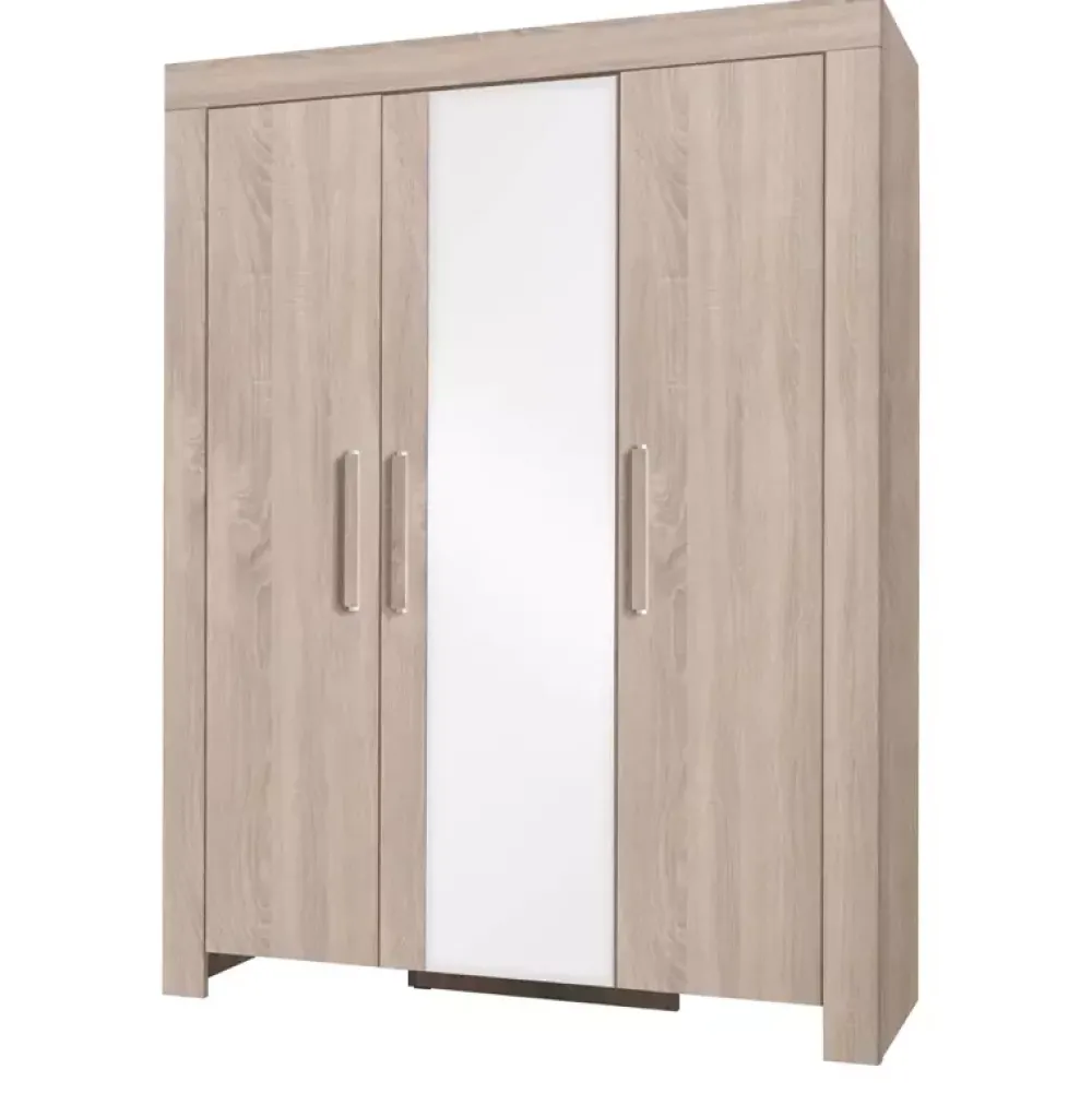 Zestawy Mebli Do Sypialni|Zestawy Mebli Do Salonu>JUREK Szafa trzydrzwiowa uchylna z lustrem 150 cm meble systemowe KING