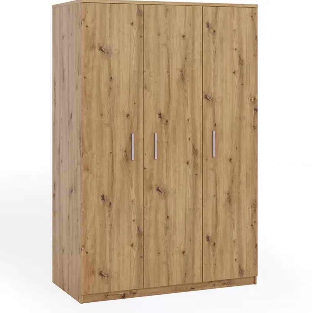 Zestawy Mebli Do Sypialni|Szafy Trzydrzwiowe>GiB Meble Szafa uchylna 135 cm BELLA dąb artisan