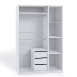 Zestawy Mebli Do Sypialni|Szafy Trzydrzwiowe></noscript>GiB Meble Szafa uchylna 135 cm BELLA dąb monastery