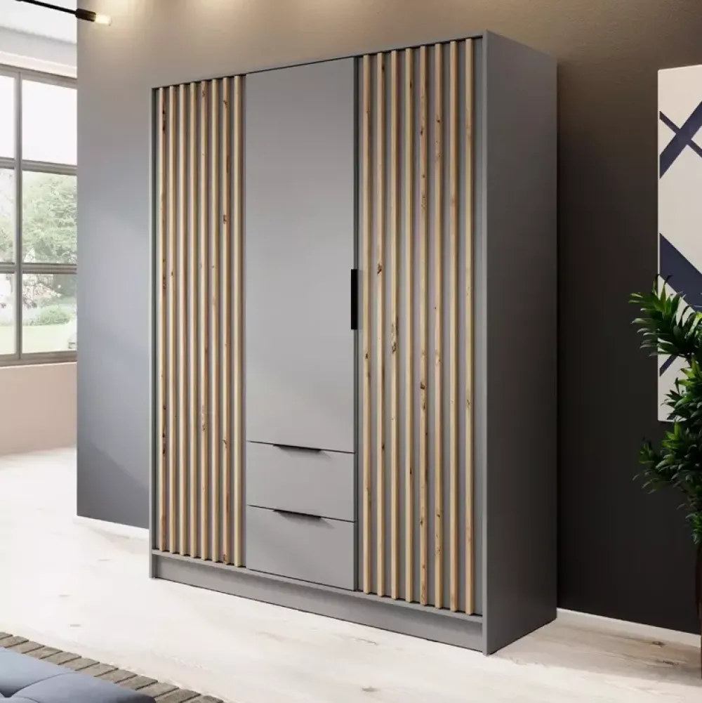 Meble Młodzieżowe|Zestawy Mebli Do Przedpokoju>PIASKI Szafa uchylna 155 cm KELLY