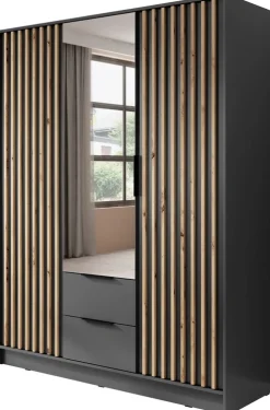 Meble Młodzieżowe|Zestawy Mebli Do Przedpokoju>PIASKI Szafa uchylna 155 cm KELLY