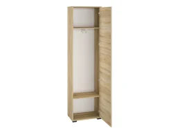 Szafy Młodzieżowe|Szafy Otwierane>ML Meble Szafa uchylna do przedpokoju 55 cm CARO dąb sonoma