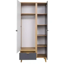 Meble Dla Dzieci|Meble Młodzieżowe>GiB Meble Szafa w stylu skandynawskim 90 cm MERKURY