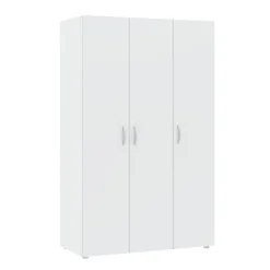 Meble Dla Dzieci|Meble Młodzieżowe>INTER MEBLE Szafa z drążkiem do sypialni trzydrzwiowa BARENA biała biały