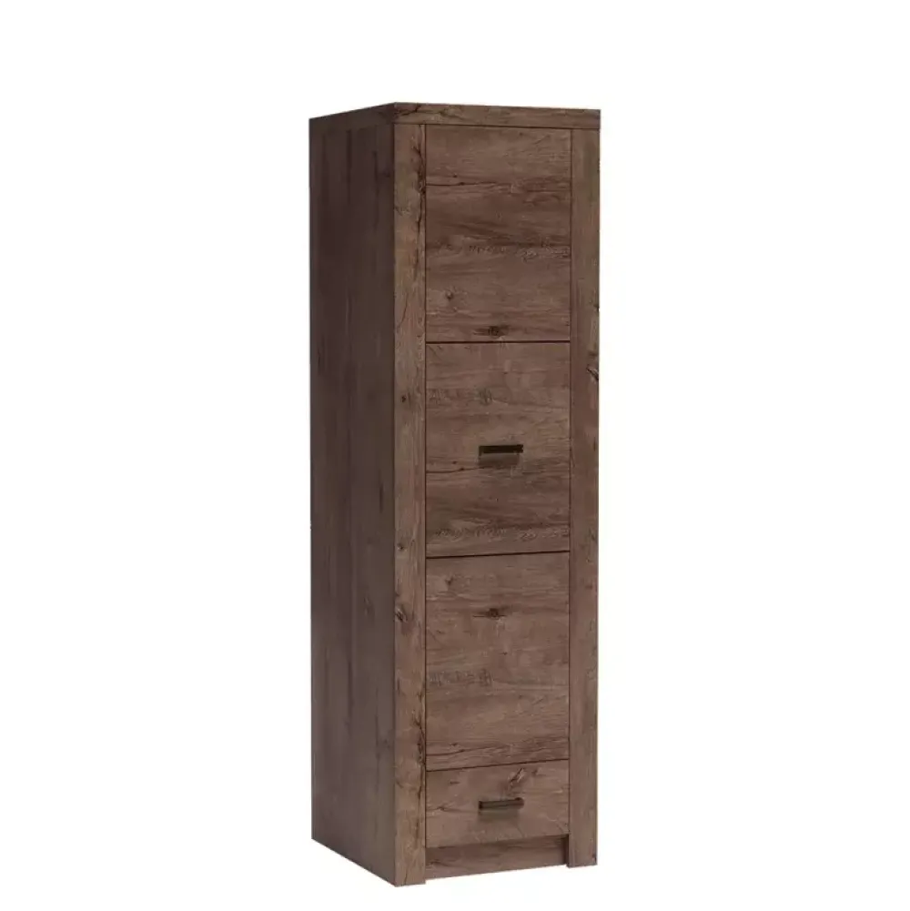 Zestawy Mebli Do Sypialni>JARSTOL Szafa z drążkiem na wieszaki dąb jesion INELI