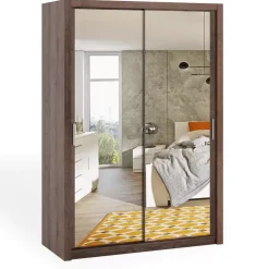 Zestawy Mebli Do Sypialni>GiB Meble Szafa z lustrami 150 cm BELLA dąb monastery