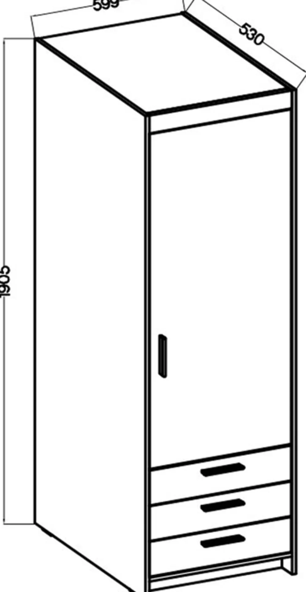 Zestawy Mebli Do Przedpokoju|Szafy Modułowe>Lempert Szafa z nadstawką biała 60 cm z półkami i szufladami KUBA biały