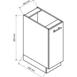 Meble Kuchenne>Stolkar Szafka cargo 30 ADELE