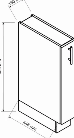 Meble Kuchenne>Stolkar Szafka cargo 15 cm NATALIA