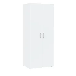 Meble Dla Dzieci|Meble Młodzieżowe>INTER MEBLE Szafka do sypialni dwudrzwiowa z drążkiem BARENA biała biały