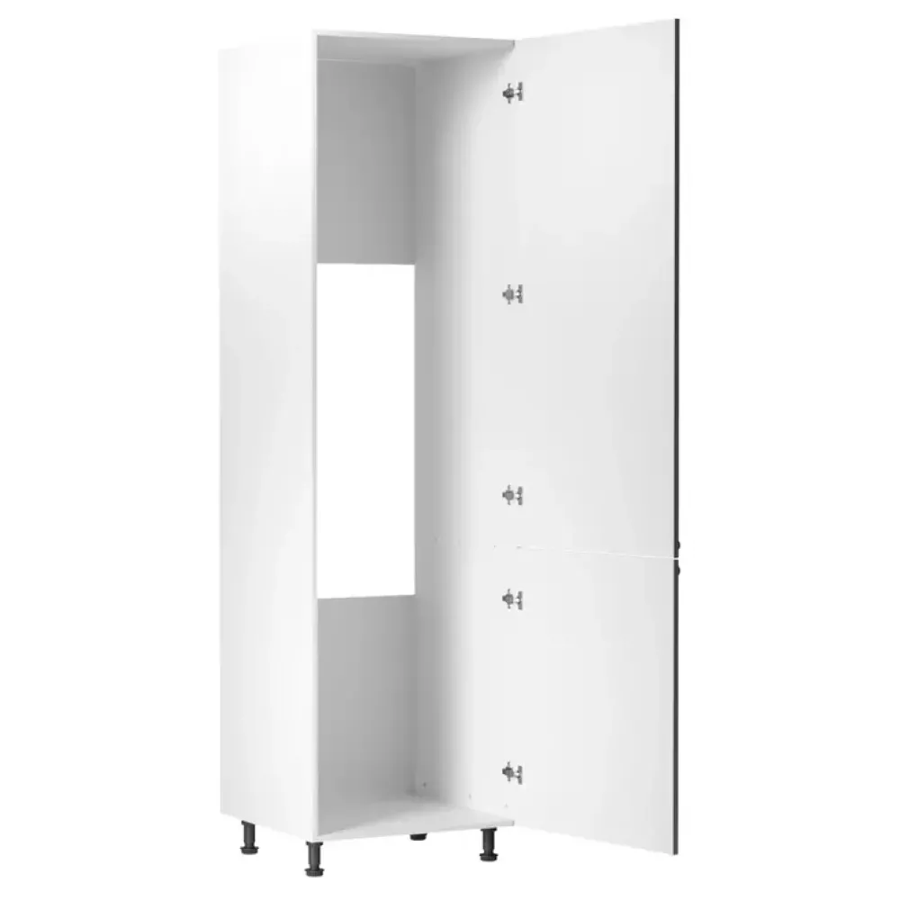 Meble Kuchenne>GAŁA MEBLE Szafka do zabudowy lodówki szara 60 cm LATERANI