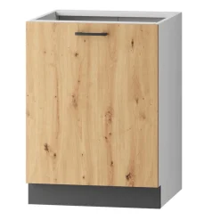 Meble Kuchenne>Stolkar Szafka kuchenna 60 cm dąb artisan CLARA