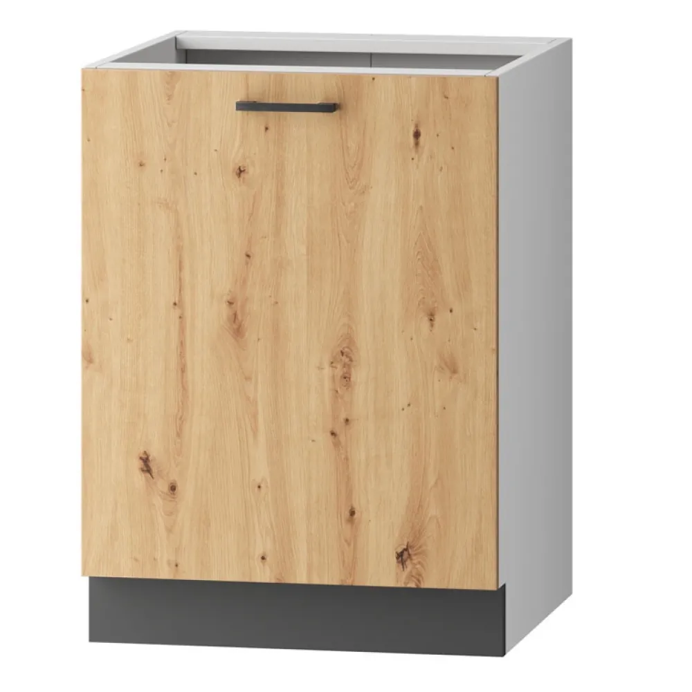 Meble Kuchenne>Stolkar Szafka kuchenna 60 cm dąb artisan CLARA