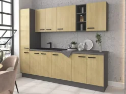 Meble Kuchenne>Lempert Szafka kuchenna dolna 80 cm z szufladami SUNSHINE jodełka