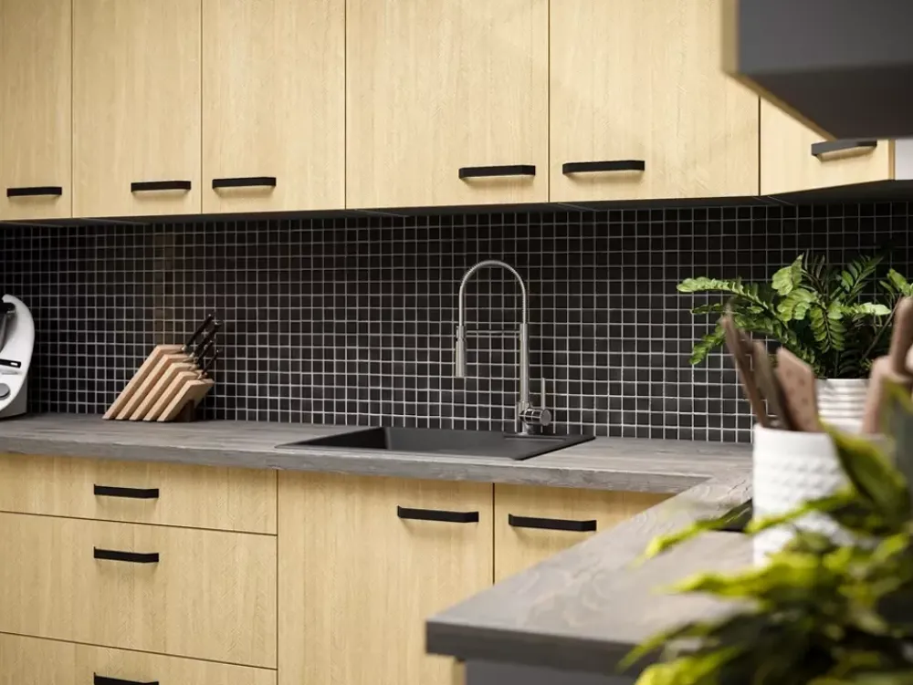 Meble Kuchenne>Lempert Szafka kuchenna dolna 80 cm z szufladami SUNSHINE jodełka