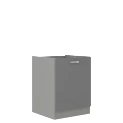 Meble Kuchenne>Lempert Szafka kuchenna dolna połysk 60 cm SILVER szary