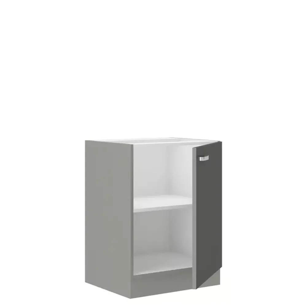 Meble Kuchenne>Lempert Szafka kuchenna dolna połysk 60 cm SILVER szary