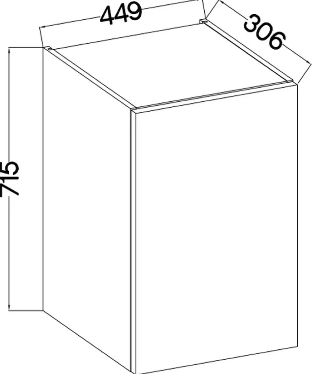 Meble Kuchenne>Lempert Szafka kuchenna górna 45 cm MARGARET orzech okapi