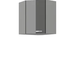 Meble Kuchenne>Lempert Szafka kuchenna narożna wisząca SILVER szary