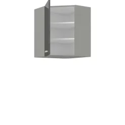 Meble Kuchenne>Lempert Szafka kuchenna narożna wisząca SILVER szary