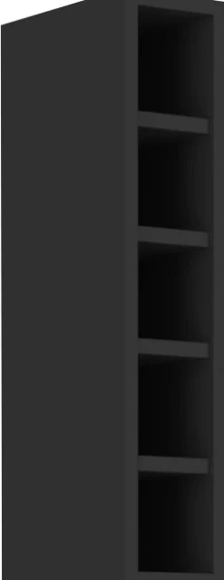 Meble Kuchenne>Lempert Szafka kuchenna otwarta wisząca 15 cm SELENA czarny