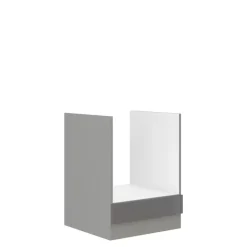 Meble Kuchenne>Lempert Szafka kuchenna pod zabudowę połysk SILVER szary