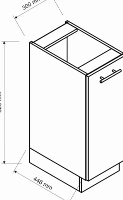 Meble Kuchenne>Stolkar Szafka kuchenna stojąca 30 cm CLARA