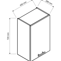 Meble Kuchenne>Stolkar Szafka kuchenna wisząca 45 cm ADELE