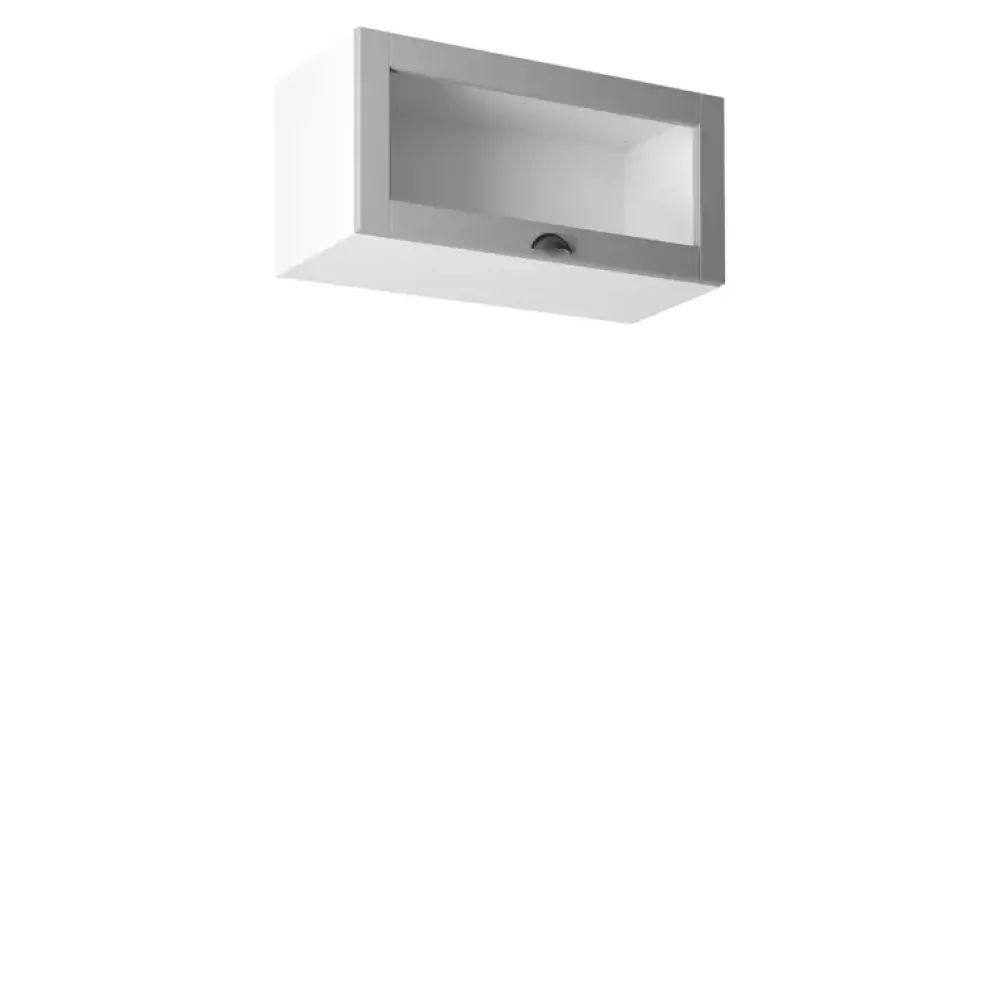 Meble Kuchenne>GAŁA MEBLE Szafka kuchenna wisząca przeszklona uchylna 80 cm LATERANI