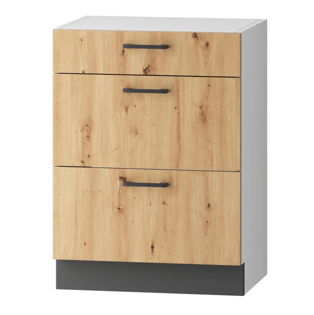 Meble Kuchenne>Stolkar Szafka kuchenna z szufladami 60 cm CLARA