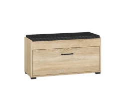 Szafki Na Buty>ML Meble Szafka na buty 90 cm z tapicerowanym siedziskiem CARO