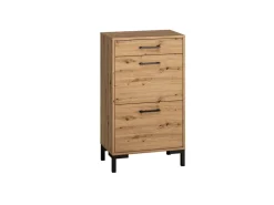 Szafki Na Buty|Zestawy Mebli Do Salonu>ML Meble Szafka na buty do przedpokoju NEVIO dąb artisan