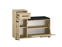 Szafki Na Buty|Zestawy Mebli Do Przedpokoju>ML Meble Szafka na buty do przedpokoju z tapicerowanym siedziskiem CARO