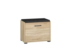 Szafki Na Buty>ML Meble Szafka na buty z siedziskiem 60 cm CARO dąb sonoma