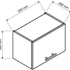 Meble Kuchenne>Stolkar Szafka nad okap 50 cm ADELE
