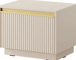 Zestawy Mebli Do Salonu|Szafki Nocne>PIASKI Szafka nocna 54 cm z szufladą do sypialni RAVO beż piaskowy