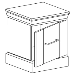 Zestawy Mebli Do Sypialni|Szafki Nocne></noscript>JARSTOL Szafka nocna ADRE