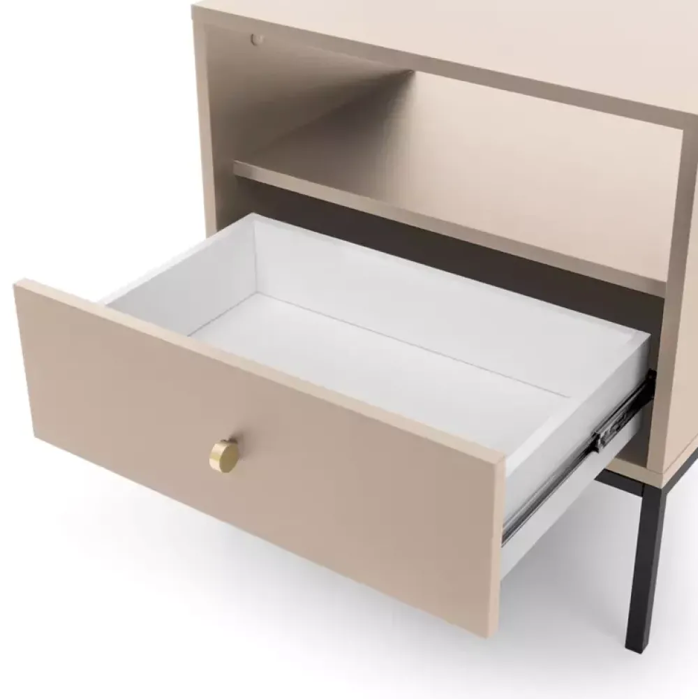 Szafki Nocne>PIASKI Szafka nocna owa MONTI beż