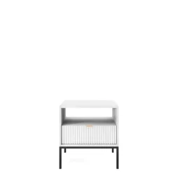 Szafki Nocne>PIASKI Szafka nocna biała AVANTI z szufladą biały