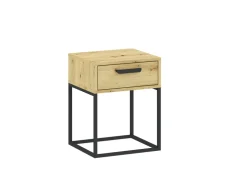 Szafki Nocne>INTER MEBLE Szafka nocna COTTA do sypialni dąb artisan