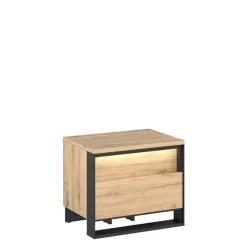 Meble Młodzieżowe|Zestawy Mebli Do Sypialni>lenart. Szafka nocna do sypialni loft QUANT dąb artisan