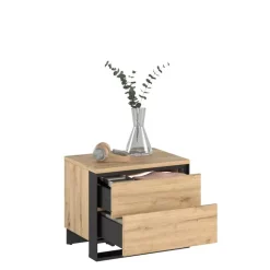 Meble Młodzieżowe|Zestawy Mebli Do Sypialni>lenart. Szafka nocna do sypialni loft QUANT dąb artisan