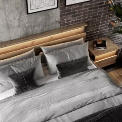 Meble Młodzieżowe|Zestawy Mebli Do Sypialni></noscript>lenart. Szafka nocna do sypialni loft QUANT dąb artisan